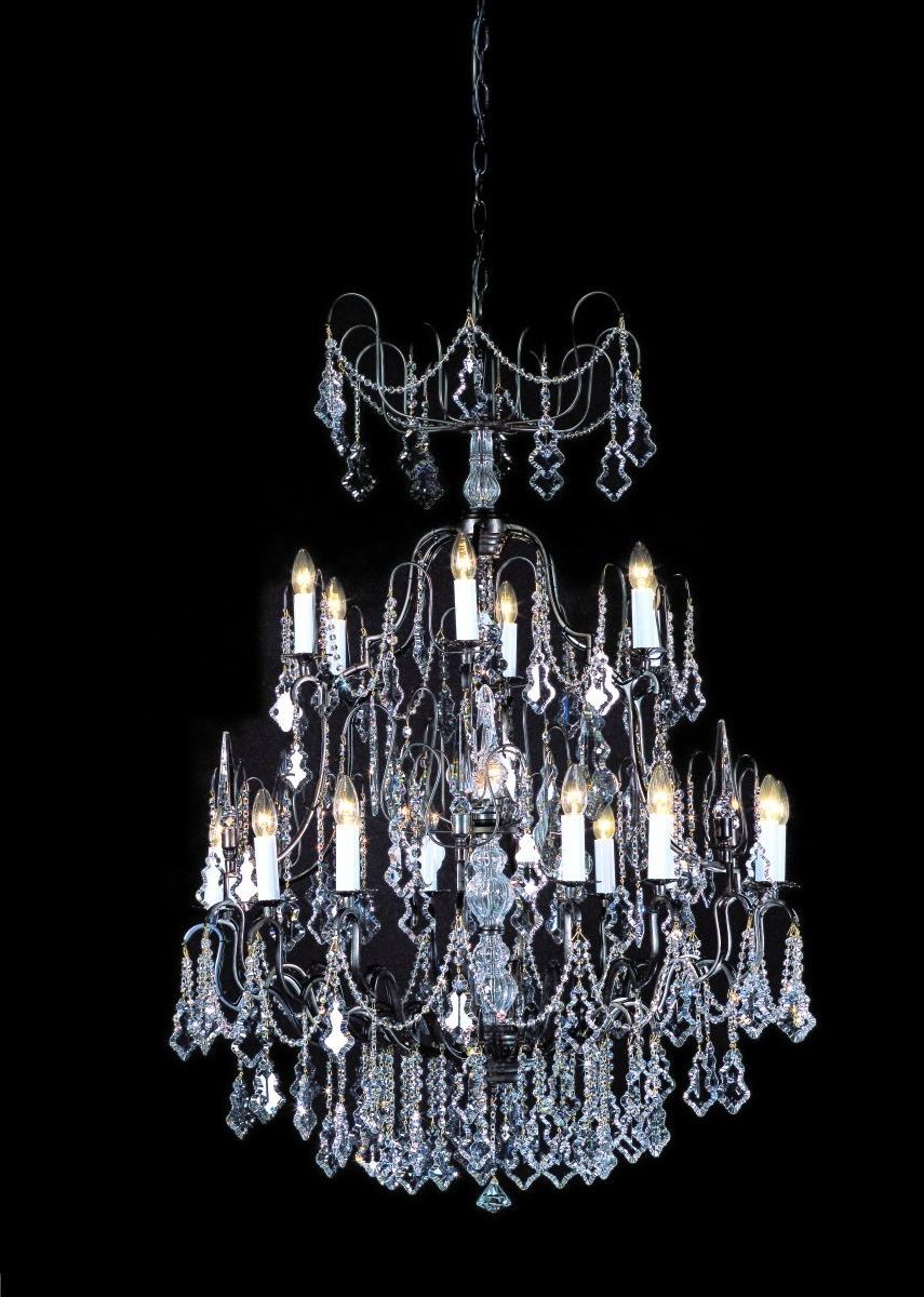 Impex Montmartre Chandelier Antique Bronze – 18 Light Pertaining To Well Known Antique Brass Seven Light Chandeliers (View 10 of 15)
