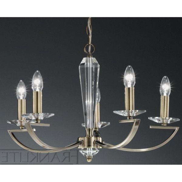 Latest Old Bronze Five Light Chandeliers Inside Franklite Artemis Fl2242/5 Bronze 5 Light Chandelier (View 1 of 15)
