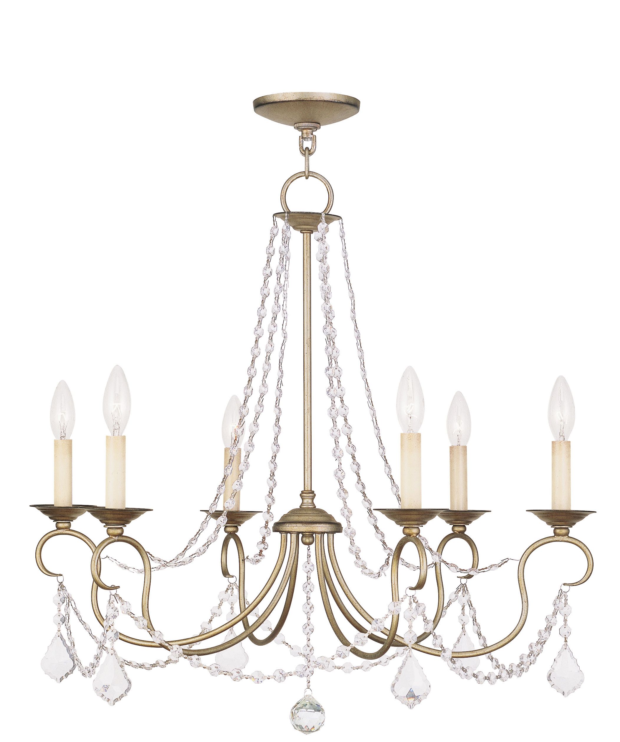 Livex Lighting Pennington Chandelier Hand Painted Antique Intended For Most Up To Date Four Light Antique Silver Chandeliers (View 8 of 15)