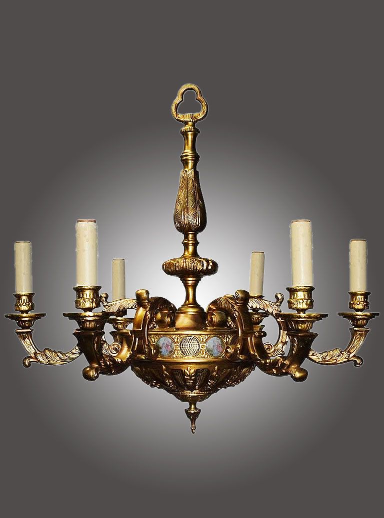 Maurice With Well Known Antique Brass Seven Light Chandeliers (View 3 of 15)