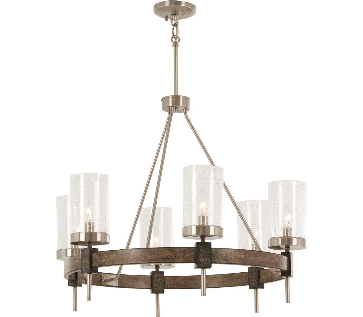 Minka Lavery 4638 106 Bridlewood 8 Light Stone Grey In Widely Used Stone Grey With Brushed Nickel Six Light Chandeliers (View 5 of 15)