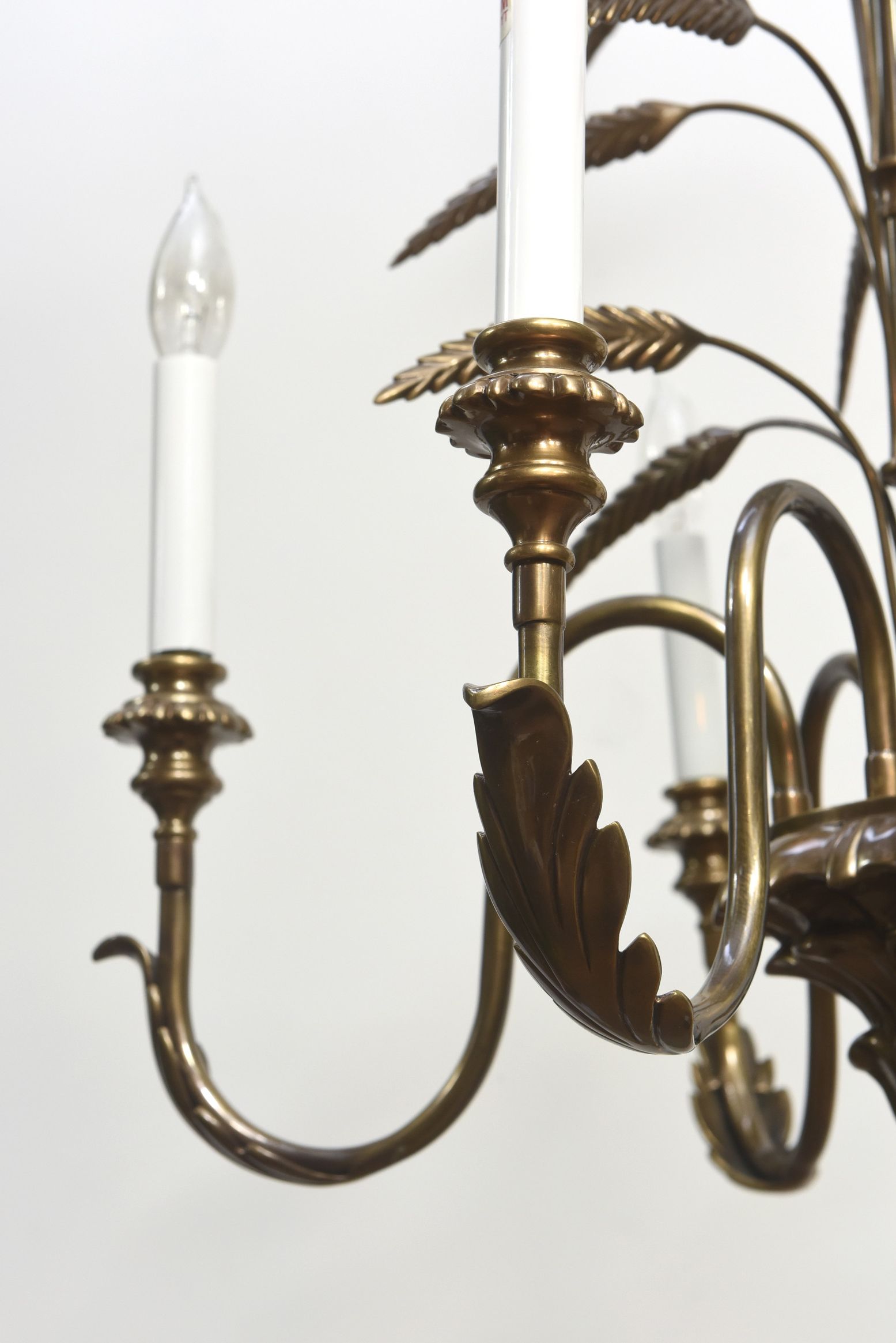 Most Recent Contemporary Brass Wheat Chandelier – Appleton Antique With Regard To Antique Brass Seven Light Chandeliers (View 5 of 15)