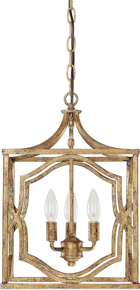 Most Recently Released Antique Gold Three Light Chandeliers With Regard To Capital Lighting 9481Ag Blakely Antique Gold Foyer Light (View 13 of 15)