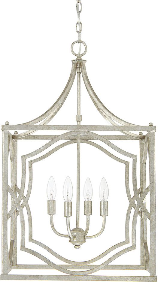 Most Recently Released Capital Lighting 9482As Blakely Antique Silver Foyer Light Regarding Four Light Antique Silver Chandeliers (View 3 of 15)