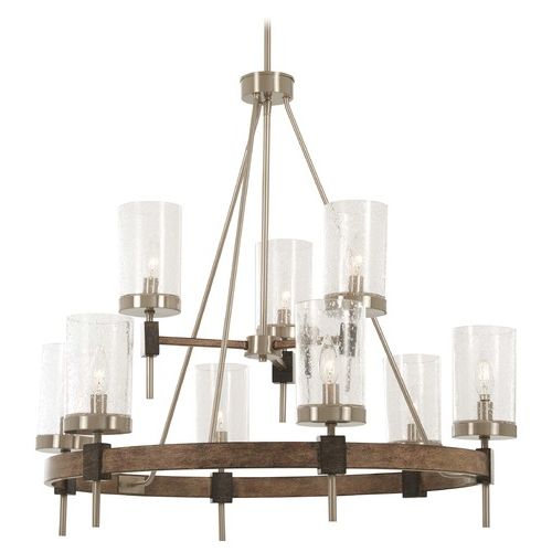 Most Up To Date Minka Lavery Bridlewood Stone Grey With Brushed Nickel Pertaining To Stone Grey With Brushed Nickel Six Light Chandeliers (View 13 of 15)