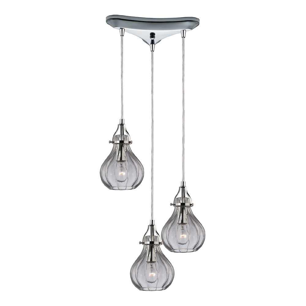 Multicolor 15 Inch Six Light Chandeliers With Regard To Most Recently Released Elk 46014 3 Danica Modern Polished Chrome Multi Ceiling (View 8 of 15)