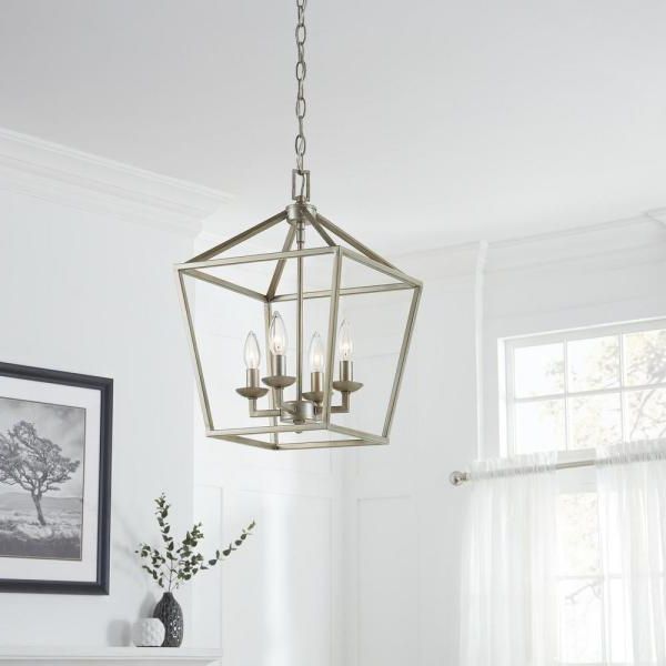 Recent Four Light Antique Silver Chandeliers For Weyburn Collection In Antique Silver Leaf – Lighting – The (View 10 of 15)