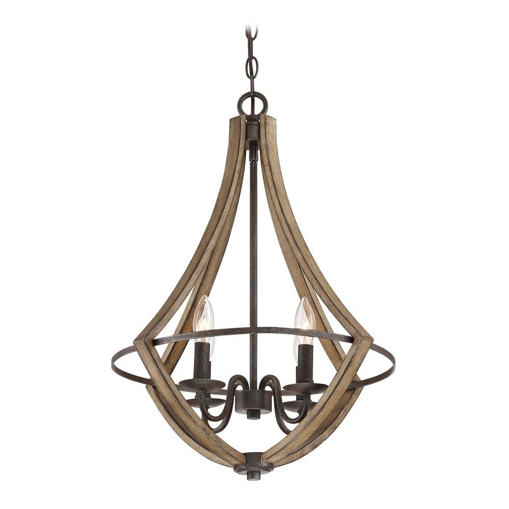 Recent Rustic Black 28 Inch Four Light Chandeliers Throughout Lodge / Rustic / Cabin Pendant Light Black Shire (View 12 of 15)