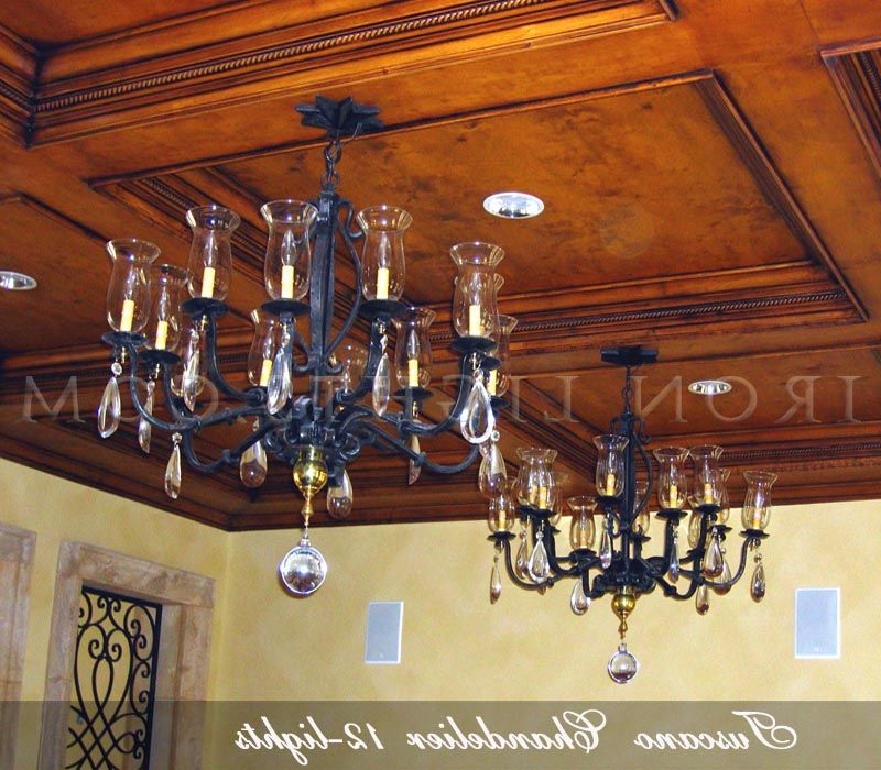 Rustic Black 28 Inch Four Light Chandeliers For Newest Rustic Chandelier – Chandeliers Wrought Iron – Black Iron (View 15 of 15)