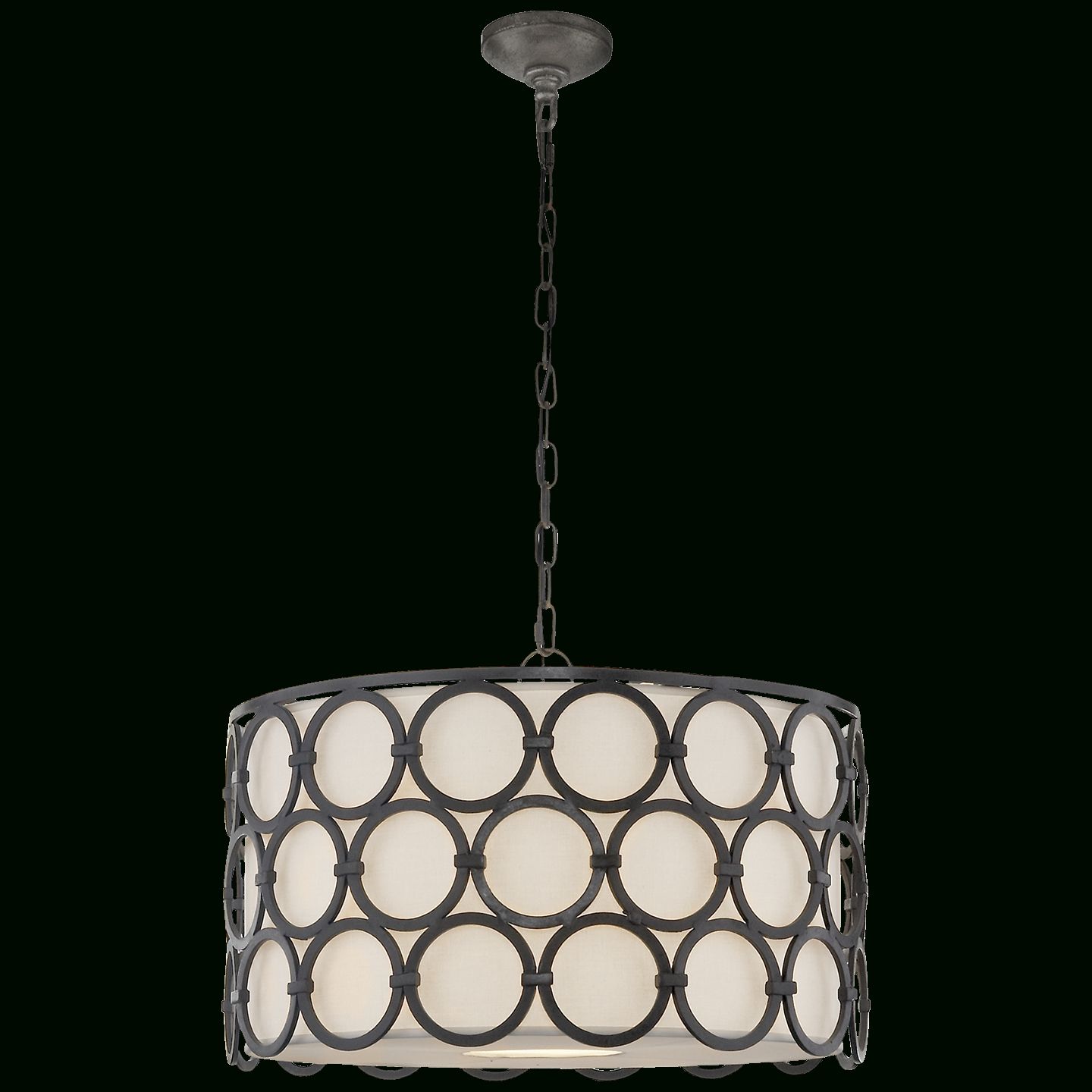 Visual Comfort Intended For Burnished Silver 25 Inch Four Light Chandeliers (View 12 of 15)