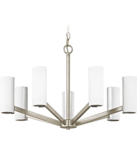 Widely Used Satin Nickel Five Light Single Tier Chandeliers Throughout Dolan Designs 1290 09 Radiance Led 25 Inch Satin Nickel (View 11 of 15)