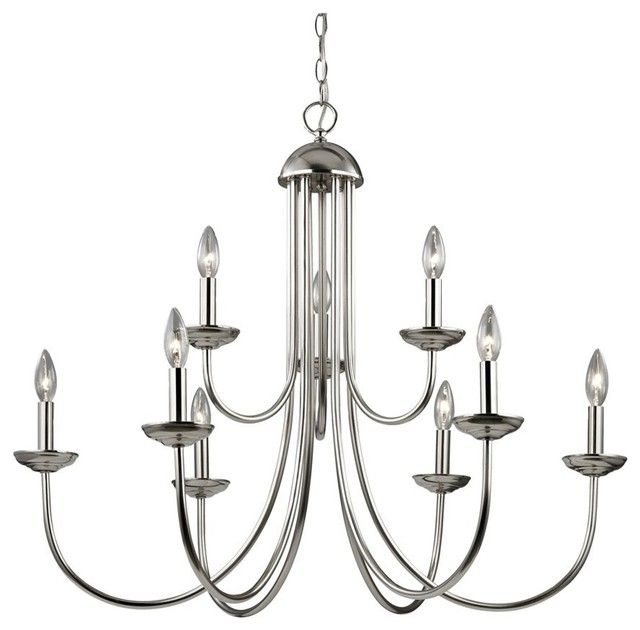 2019 Corner Stone Chandelier From The Williamsport Collection Intended For Stone Gray And Nickel Chandeliers (View 13 of 15)