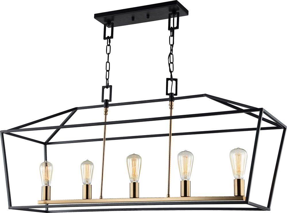 Black And Gold Kitchen Island Light Pendant Within Newest Matteo C61715Rb Scatola Contemporary Rusty Black + Aged (View 1 of 15)
