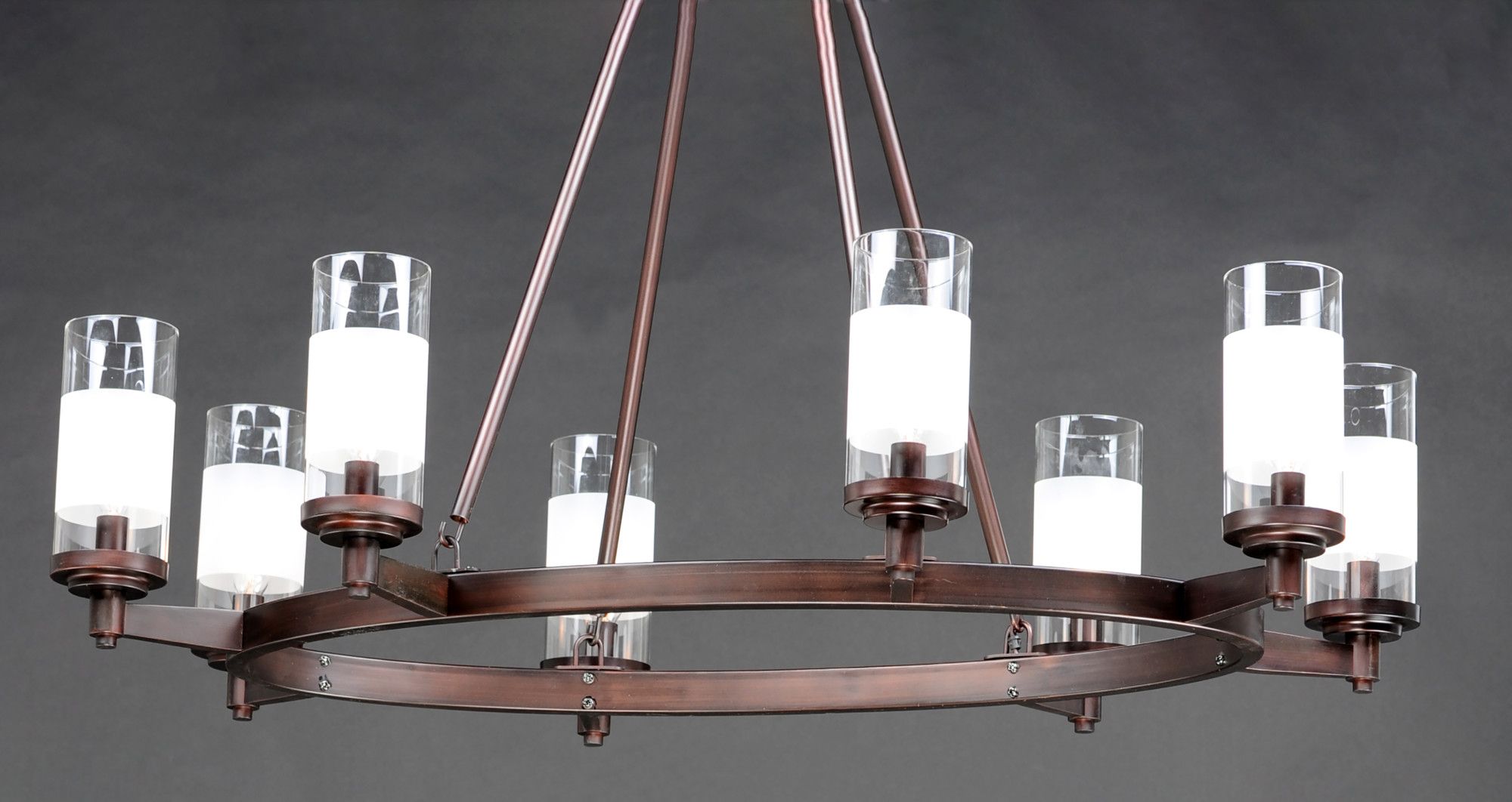 Bronze Oval Chandeliers Throughout Favorite Maxim 26328Clft Bronze Crescendo 8 Light 36" Oval (View 4 of 15)
