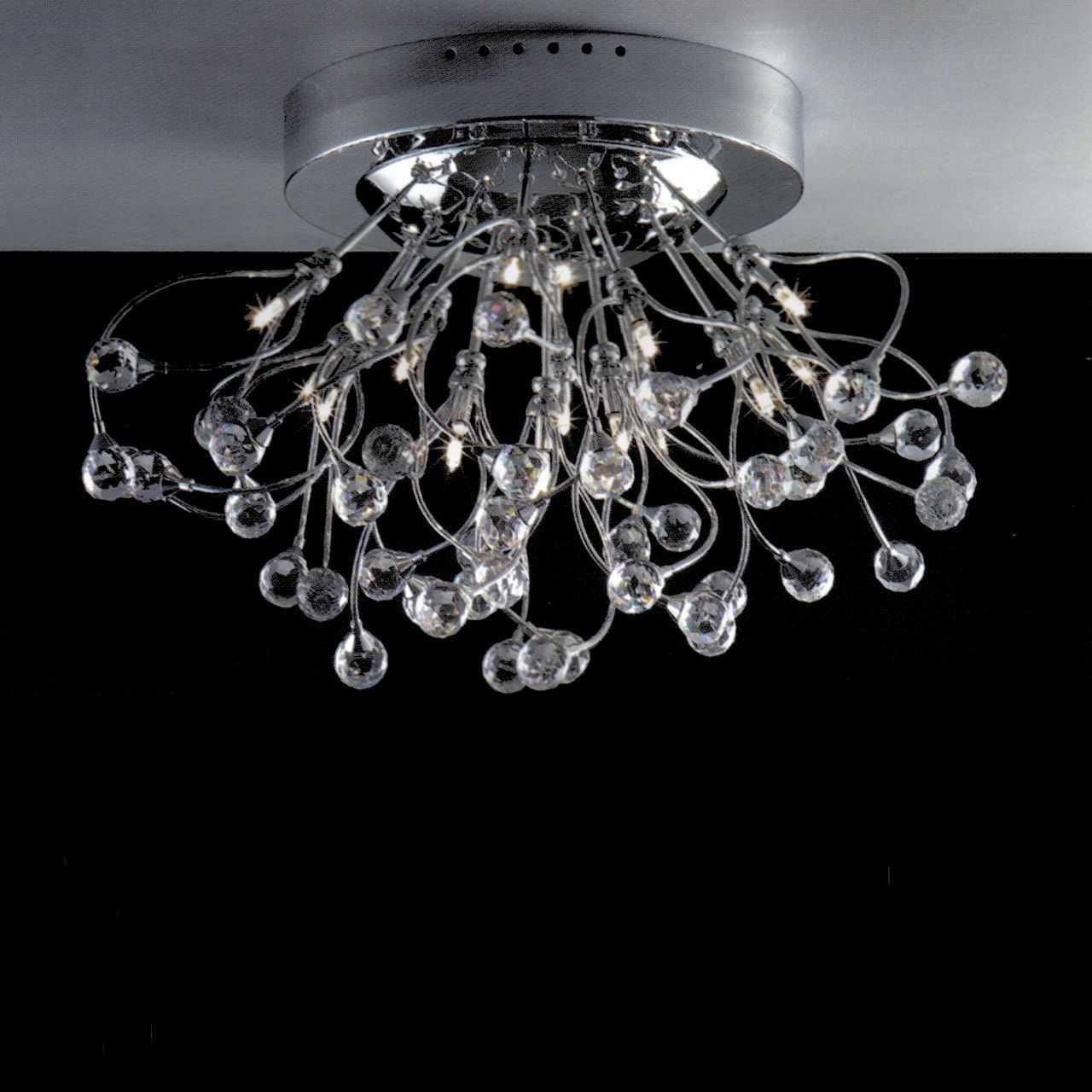 Brushed Nickel Crystal Pendant Lights With Regard To Most Recent Brizzo Lighting Stores (View 11 of 15)