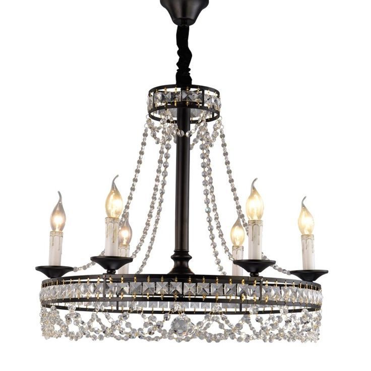Contemporary Wagon Wheel Chandelier Crystal Chandelier 6 Within Preferred Black Wagon Wheel Ring Chandeliers (View 6 of 15)