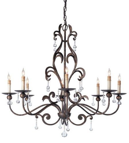 Cupertino Chandeliers For Most Current Currey & Company 9380 Pompeii 8 Light 35 Inch Cupertino (View 2 of 15)