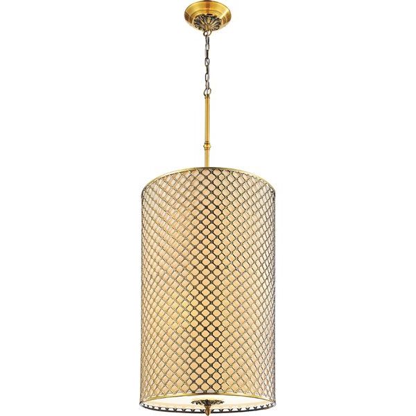 Current Cwi Lighting Gloria 8 Light Drum Shade Chandelier With With Gold Finish Double Shade Chandeliers (View 13 of 15)