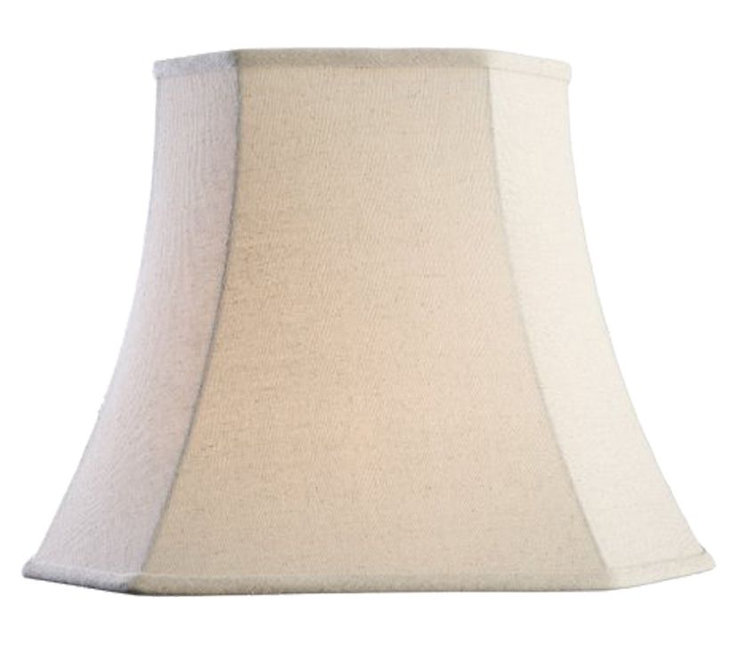 Endon Cilla Square Tapered Shade (410Mm), Oatmeal Faux Inside Current Oatmeal Linen Shade Chandeliers (View 3 of 15)