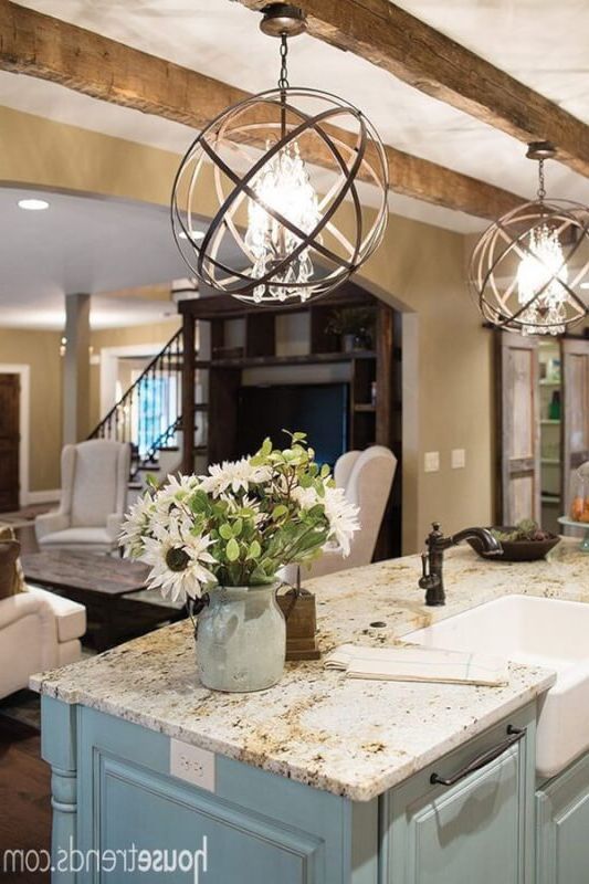 Famous Kitchen Island Light Chandeliers Within 15 Beautiful Kitchen Island Lighting Ideas With Featured (View 9 of 15)