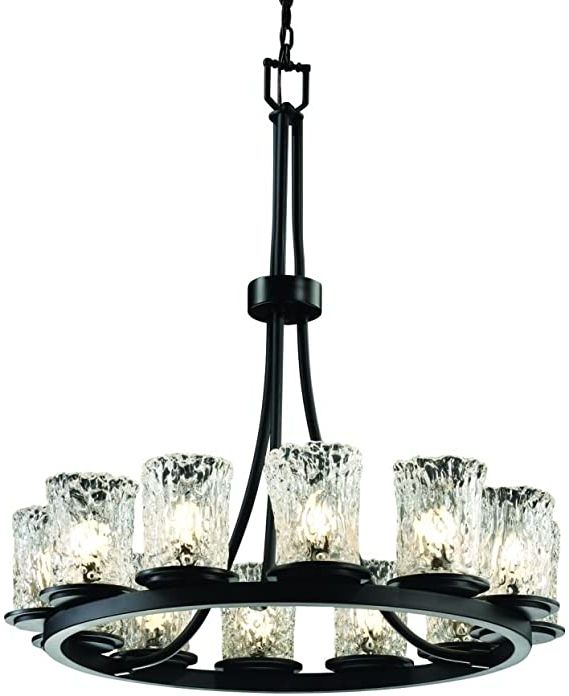 Gold Finish Double Shade Chandeliers For Trendy Amazon: Justice Design Group Veneto Luce 12 Light (View 3 of 15)