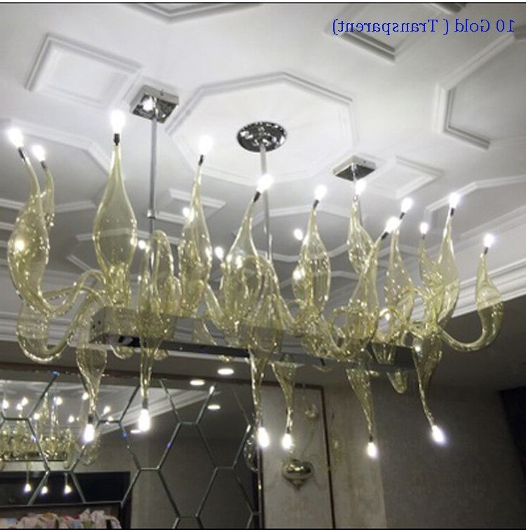 Italy Swan Chandelier Modern Murano Chandeliers Creative With Newest Art Glass Chandeliers (View 8 of 15)