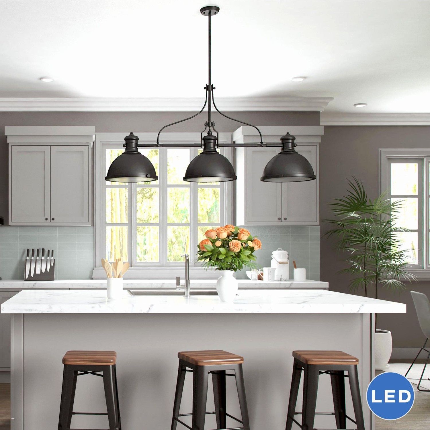 Kitchen Island Light Chandeliers Intended For Well Known Industrial Kitchen Island Lighting – Home Furnitures (View 7 of 15)