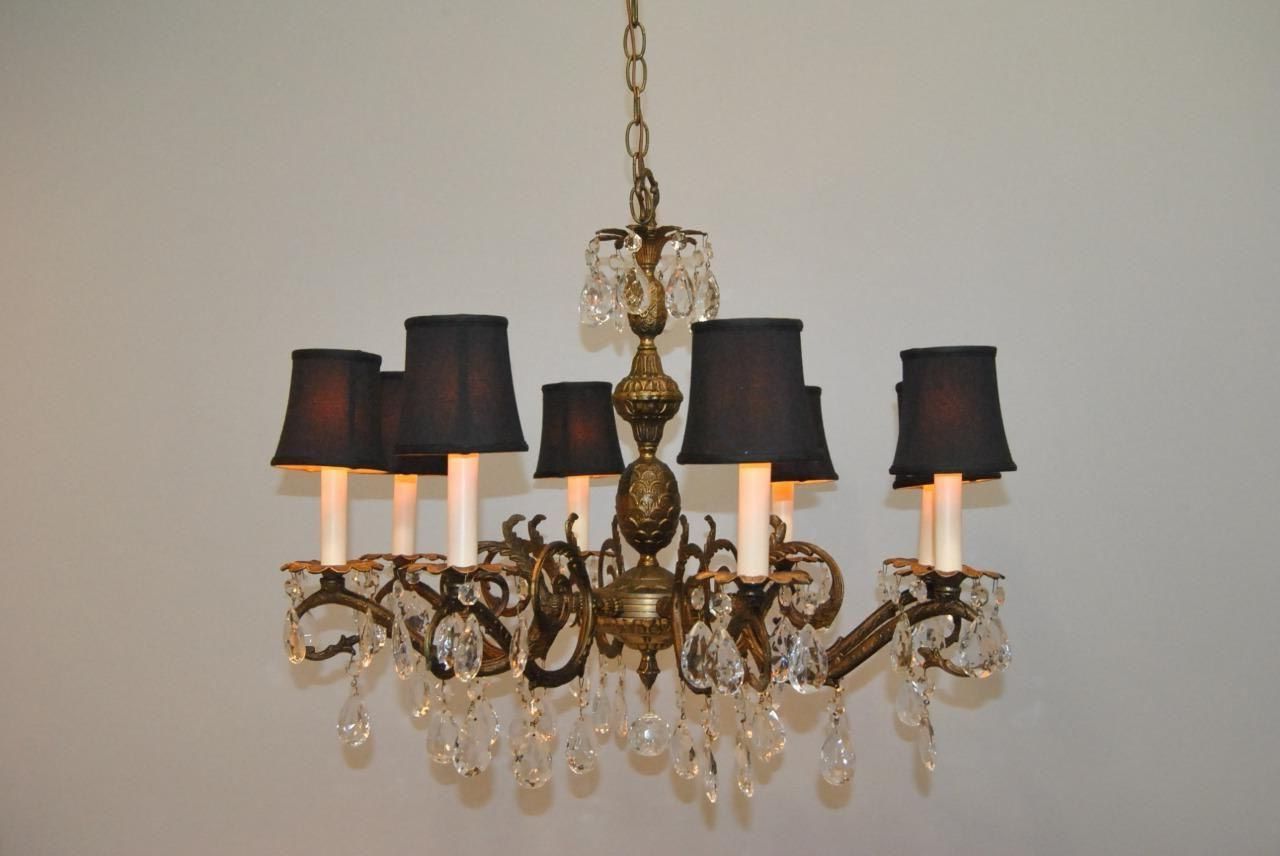 Light Fixtures For Most Popular Antique Brass Crystal Chandeliers (View 10 of 15)