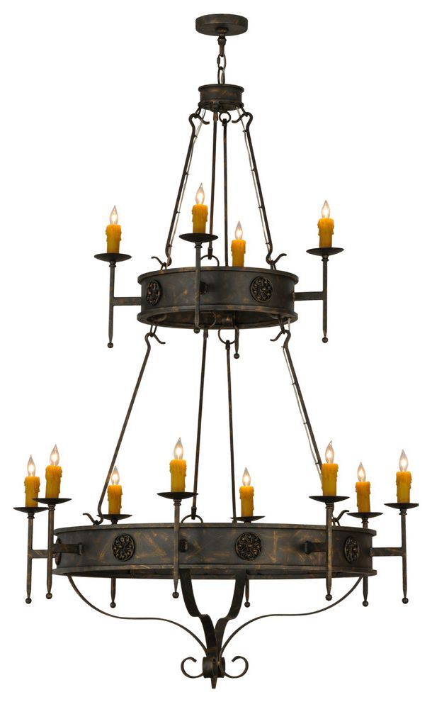 Lorenzo 12 Light Two Tier Chandelier – Traditional Within Most Popular Marquette Two Tier Traditional Chandeliers (View 1 of 15)