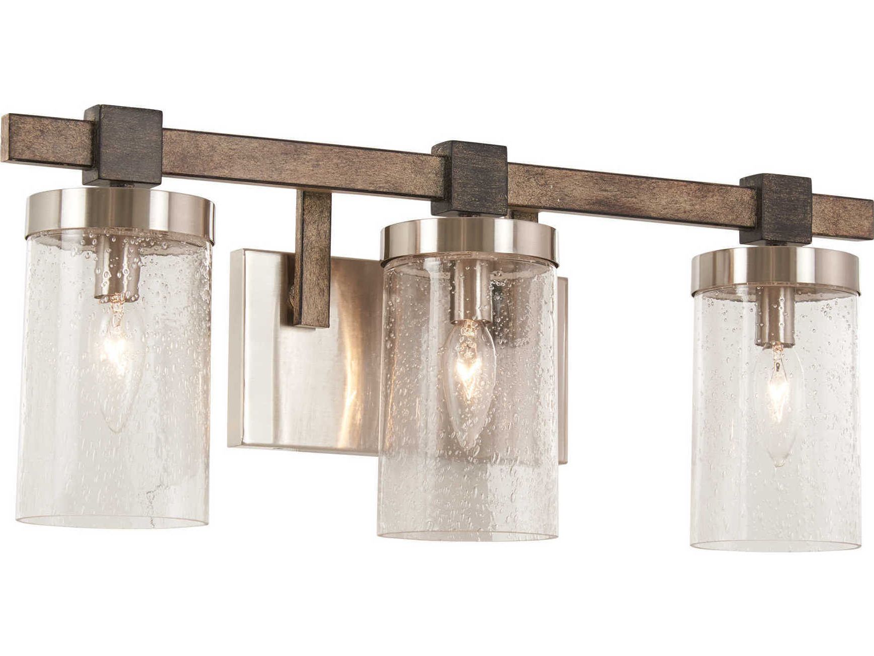 Minka Lavery Bridlewood Stone Grey / Brushed Nickel Glass Intended For Most Popular Stone Gray And Nickel Chandeliers (View 14 of 15)