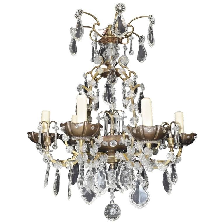 Most Recently Released Bronze And Scavo Glass Chandeliers For Antique Lighting, Bronze & Crystal Chandelier (View 12 of 15)