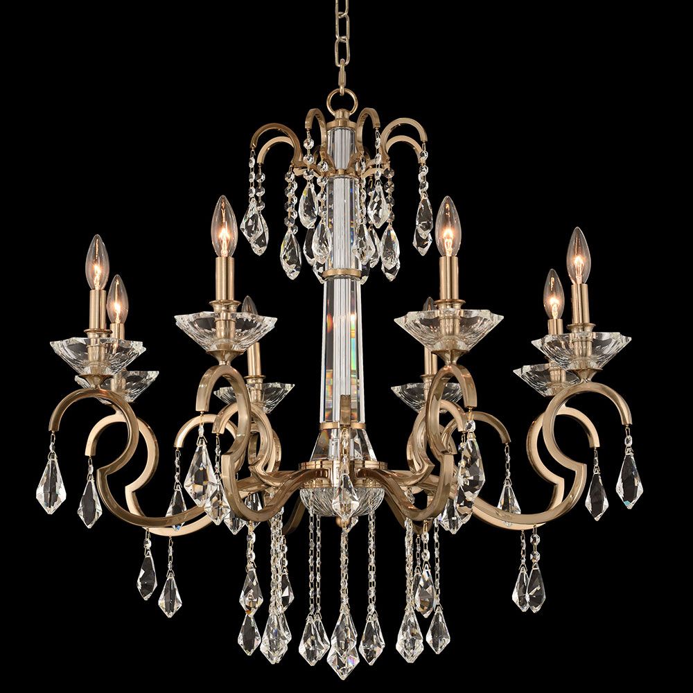 Most Recently Released Champagne Glass Chandeliers With Regard To Allegri 031651 038 Fr001 Valencia Brushed Champagne Gold (View 3 of 15)