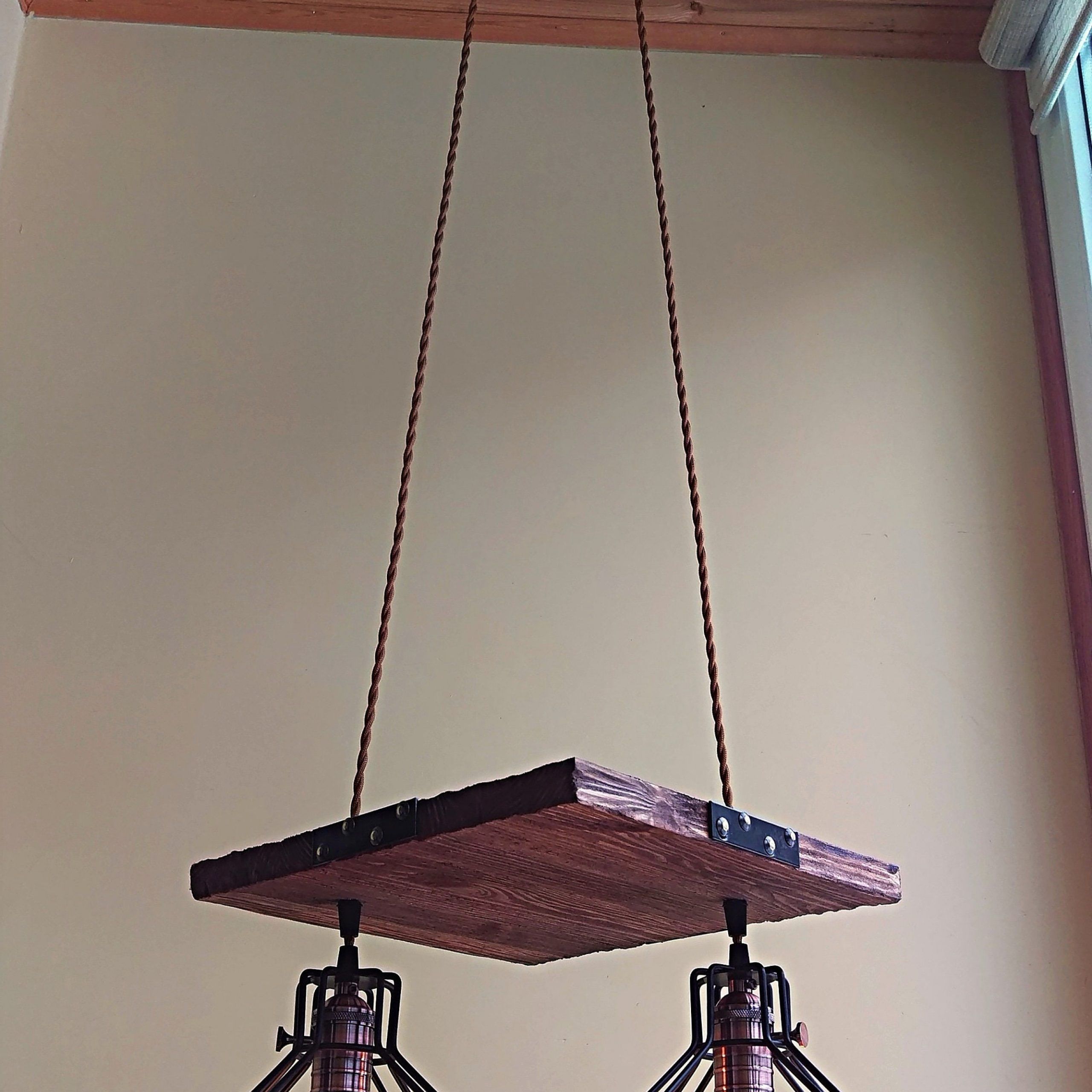 Most Recently Released Dark Wood Ceiling Light Fixture With Metal Lamp Shades Inside Black Wood Grain Kitchen Island Light Pendant Lights (View 7 of 15)