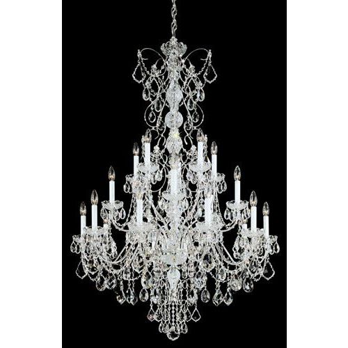 Newest Century Silver 20 Light Clear Heritage Handcut Crystal Inside Heritage Crystal Chandeliers (View 10 of 15)