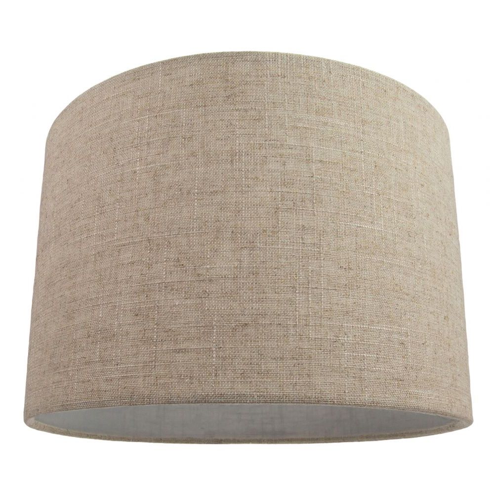 Oatmeal Linen Shade Chandeliers Inside Most Popular Contemporary And Stylish Natural Linen 12" Lamp Shade In (View 10 of 15)