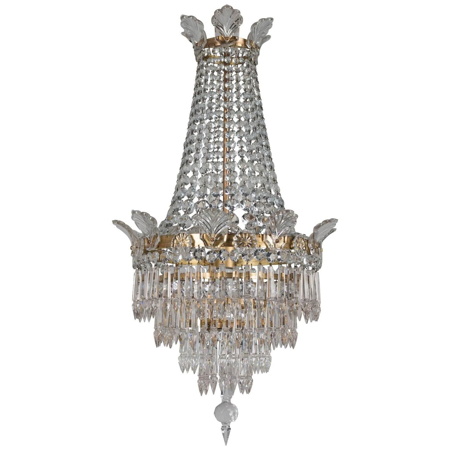 Roman Bronze And Crystal Chandeliers Intended For Well Liked French Empire Style Crystal Chandelier (View 1 of 15)