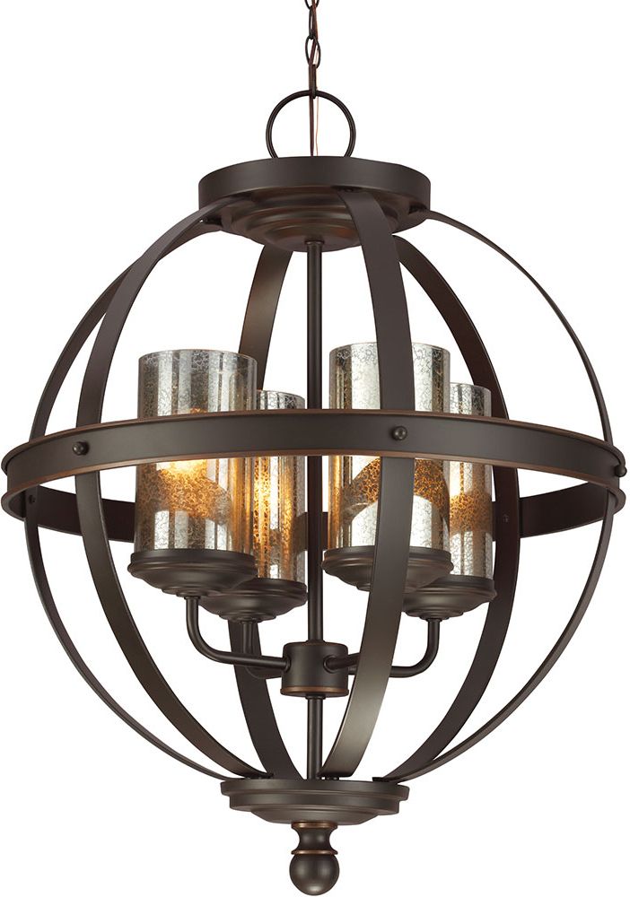 Seagull 3110404 715 Sfera Modern Autumn Bronze Lighting Intended For Latest Bronze Metal Chandeliers (View 8 of 15)