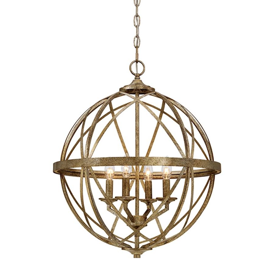 Shop Millennium Lighting Lakewood Vintage Gold Industrial With Regard To 2020 Antique Gold Pendant Lights (View 2 of 15)