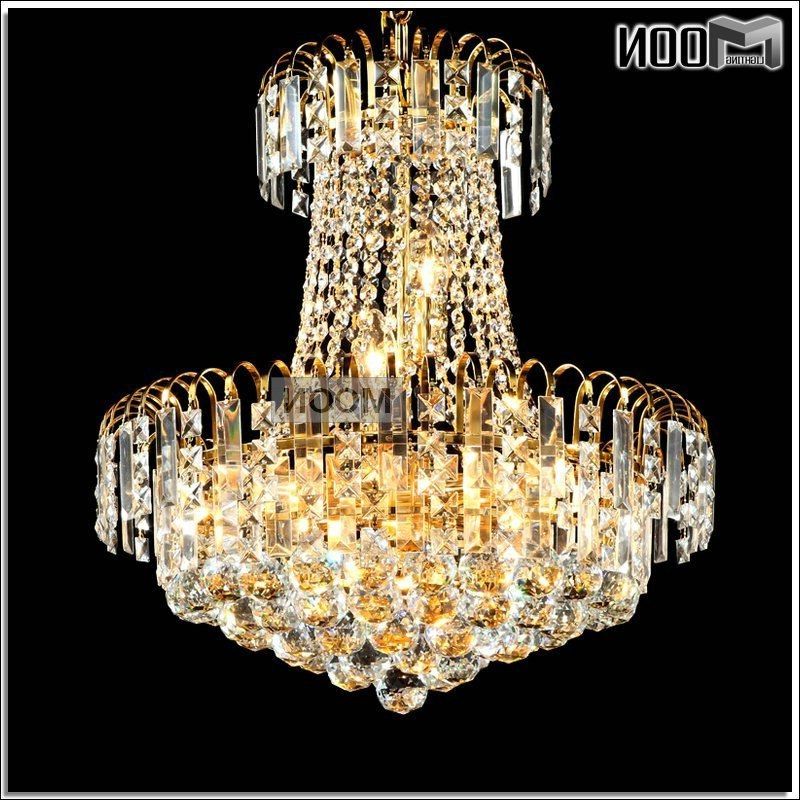 Soft Silver Crystal Chandeliers Inside Favorite Royal Empire Silver Crystal Chandelier Light French Golden (View 8 of 15)