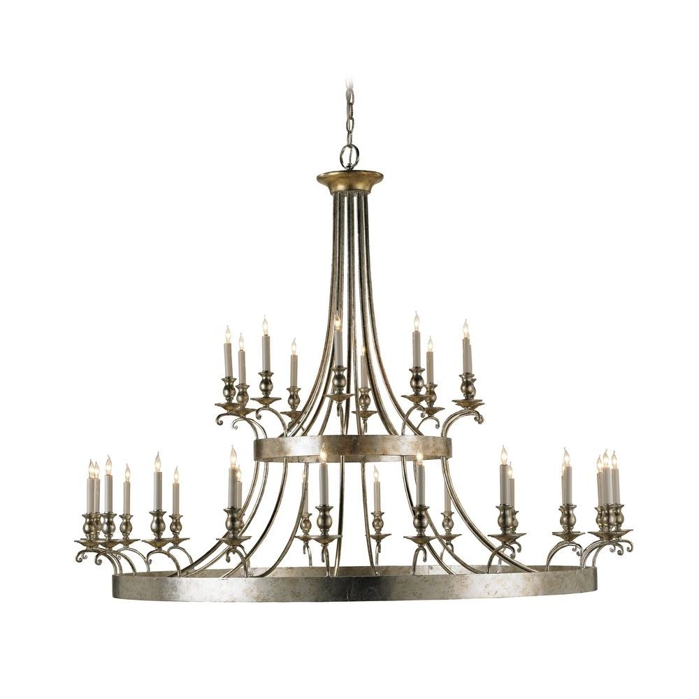 Traditional Chandelier In Granello Silver Leaf Finish Regarding Well Known Silver Leaf Chandeliers (View 6 of 15)