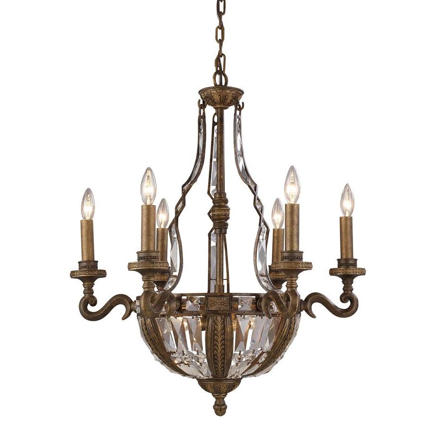Trendy Antique Brass Crystal Chandeliers Intended For Westmore Lighting So Paulo 25 In 10 Light Antique Bronze (View 8 of 15)