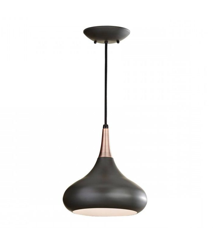Well Known 1 Light Dome Ceiling Pendant Dark Bronze (View 15 of 15)