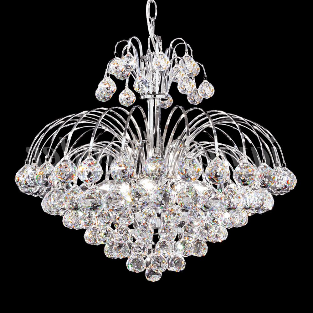 Well Known James Moder 94804S22 Jacqueline Crystal Silver Mini Within Soft Silver Crystal Chandeliers (View 15 of 15)