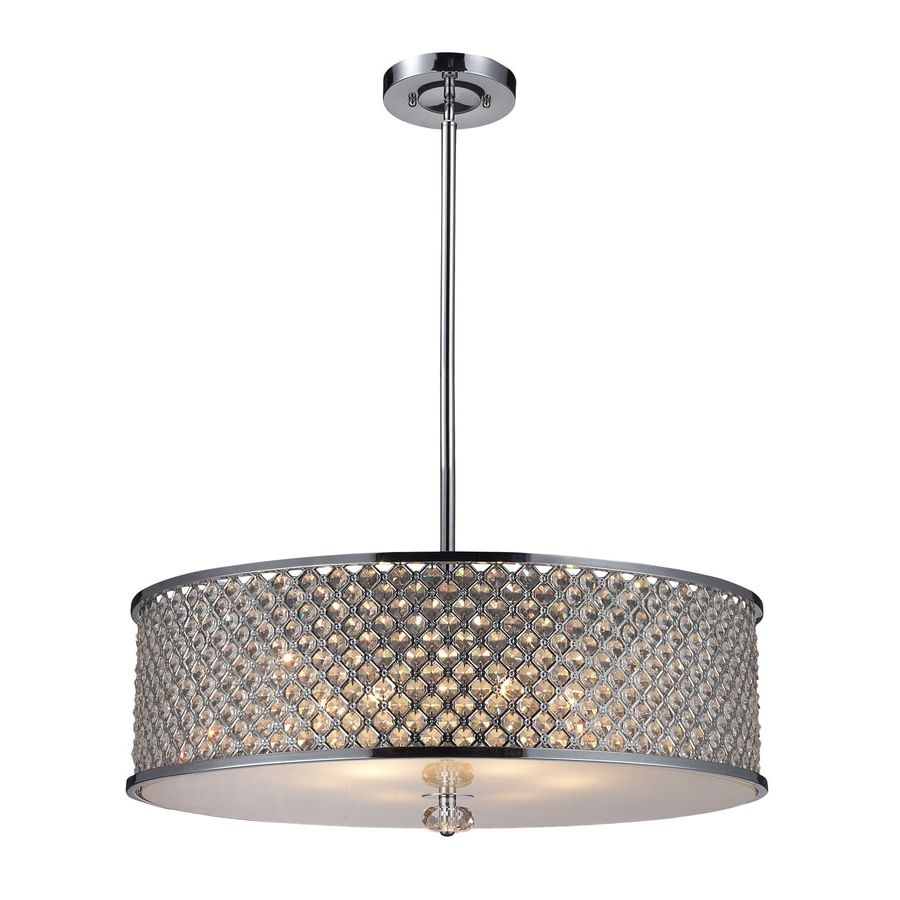 Westmore Lighting Chloe 29 In Polished Chrome Crystal Intended For Fashionable Chrome And Crystal Pendant Lights (View 3 of 15)