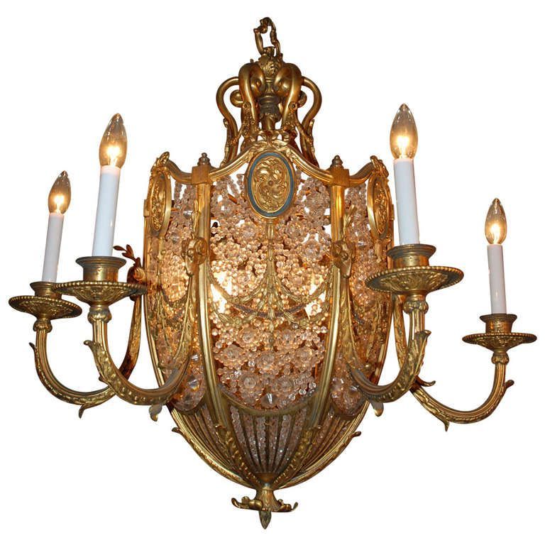 Widely Used Roman Bronze And Crystal Chandeliers Within Antique French Chandelier (View 11 of 15)