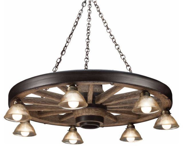 Widely Used Wood Ring Modern Wagon Wheel Chandeliers Intended For The Rawhide! Wagon Wheel Chandelier, 42"x12" – Farmhouse (View 14 of 15)
