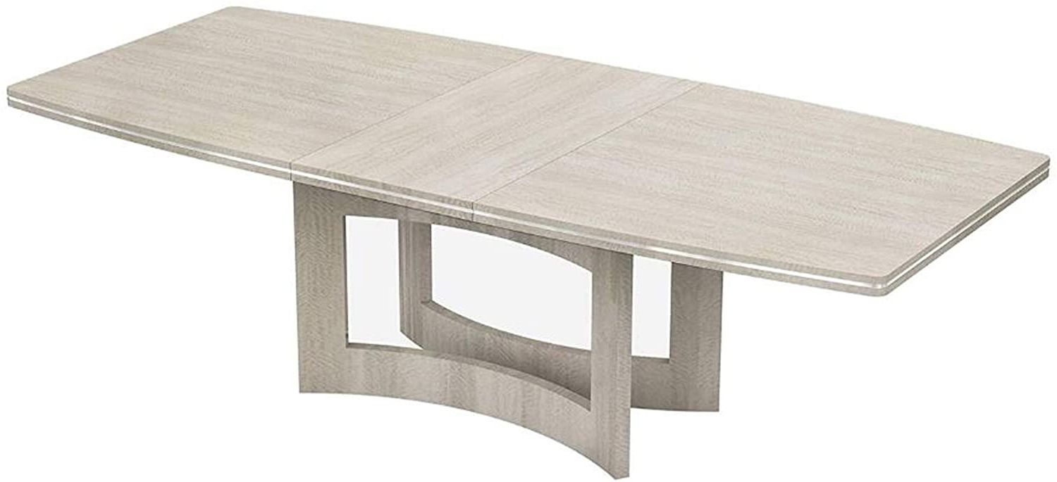 Amazon – Benjara Wooden Dining Table With Extension With Regard To Favorite Brown Dining Tables With Removable Leaves (View 9 of 15)