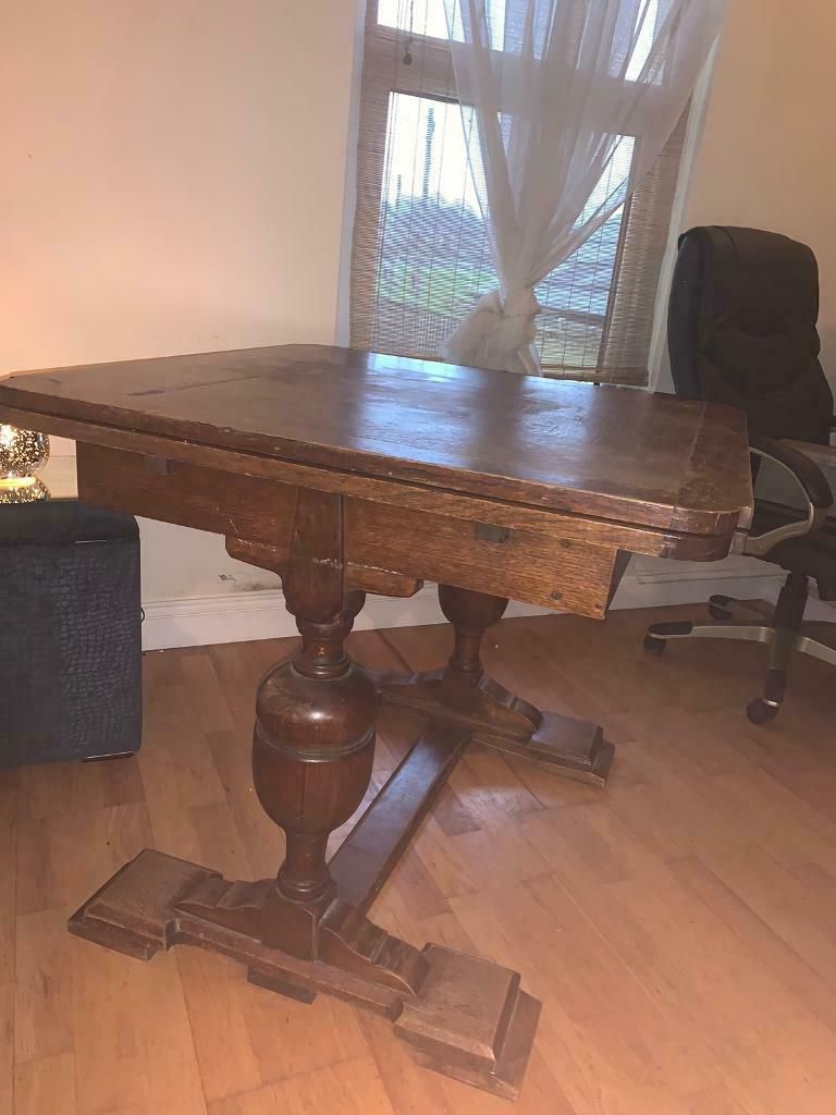 Antique Oak Dining Tables Within Most Recently Released Solid Oak Antique Extendable Dining Room Table (View 14 of 15)