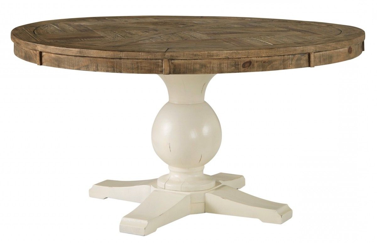 Best And Newest Light Brown Round Dining Tables Within Signature Designashley Grindleburg Light Brown/White (View 4 of 15)