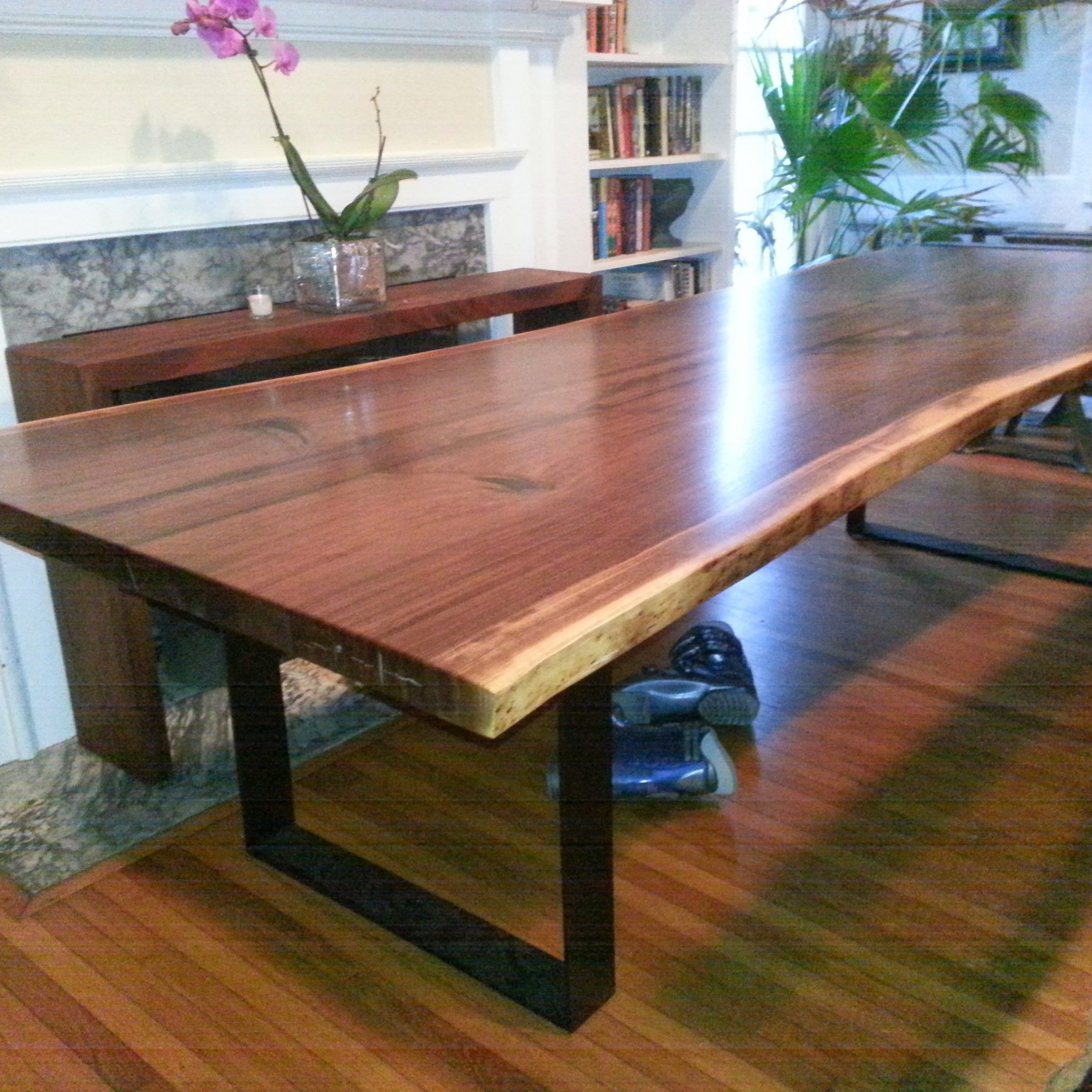 Black And Walnut Dining Tables Within Preferred 10'X4' Matchbook Black Walnut With Simple, Contemporary (View 1 of 15)